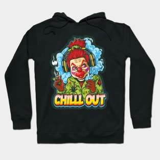 Hip Hop Clown Chill Out Artwork smoking Hoodie